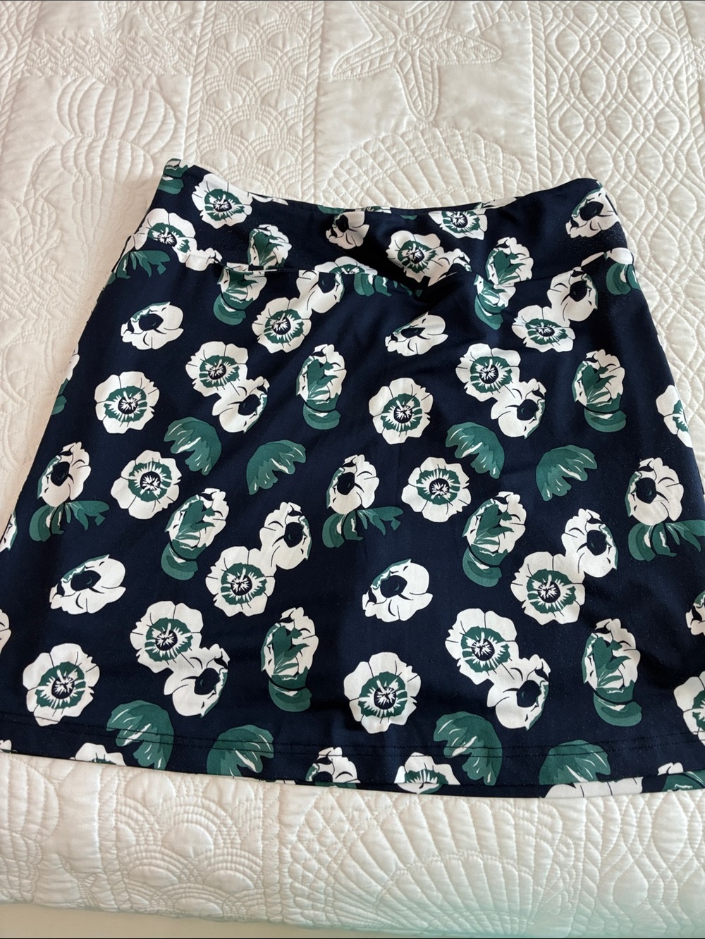 Golftini Women's Navy Floral A-Line Skort